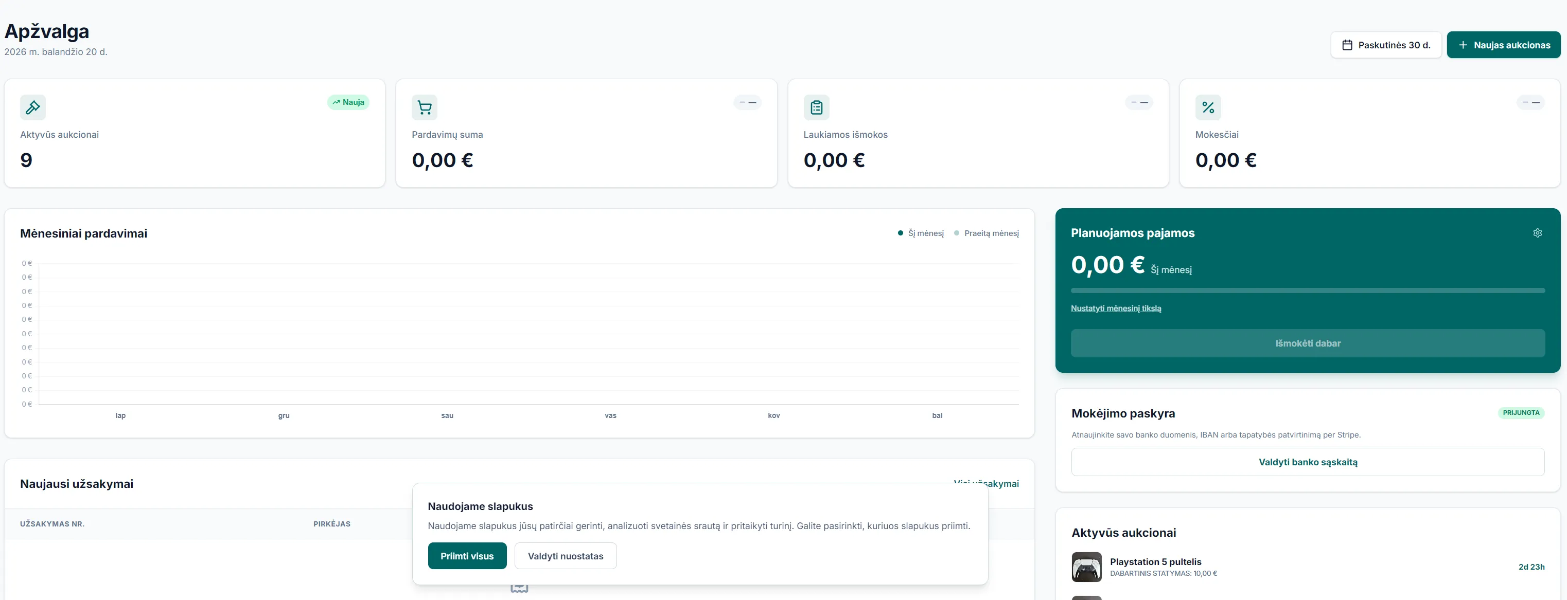 Bidit seller dashboard